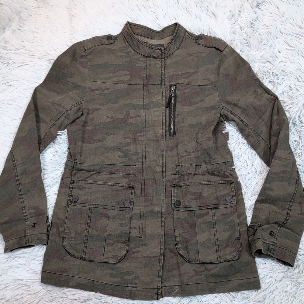 Sanctuary Jacket Womens M Green Camo Military‎ Utility Gorpcore Casual Comfort